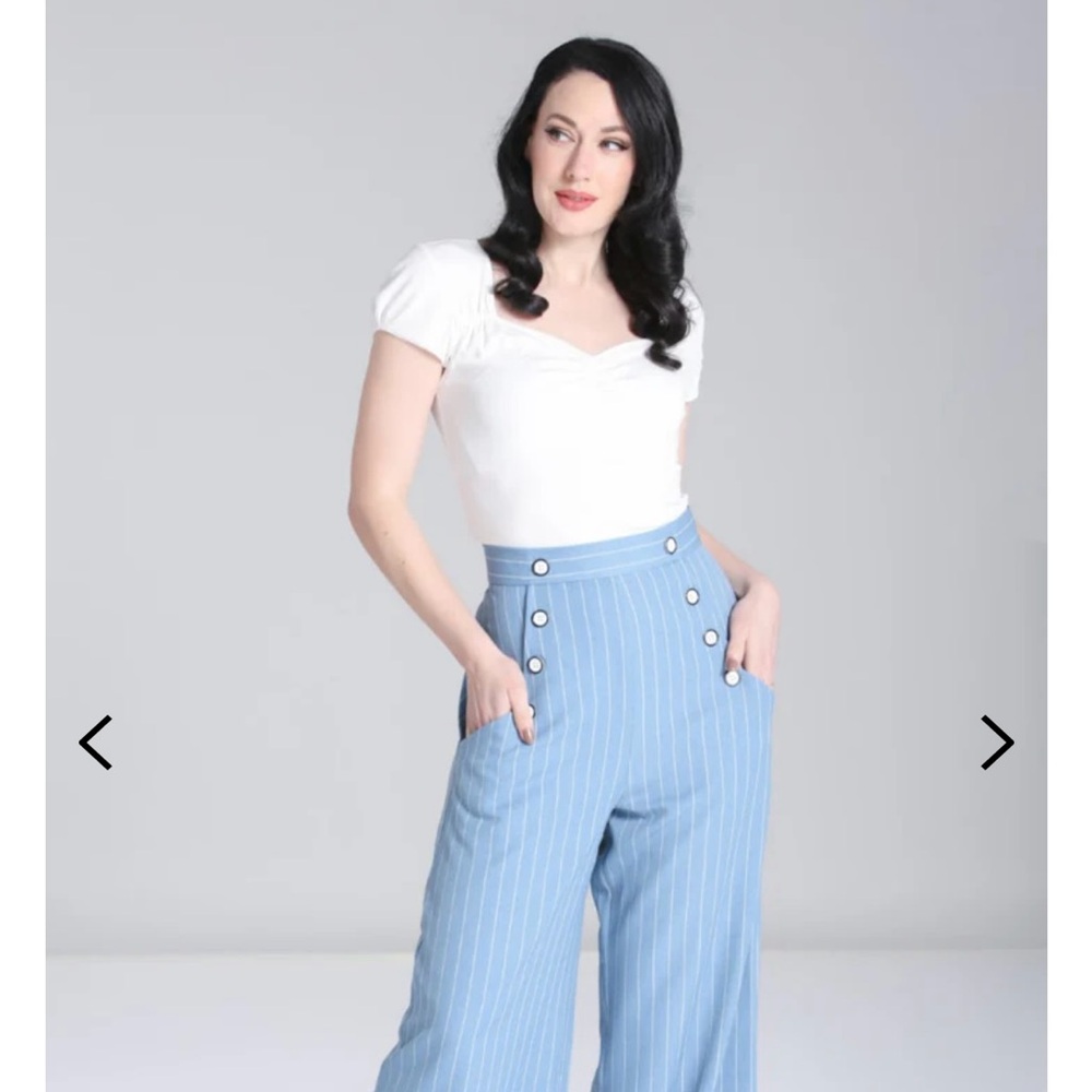 Hell Bunny Caspian swing trousers - M